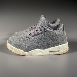 Air Jordan 3 Retro “Wool” Gray Mens Sneakers